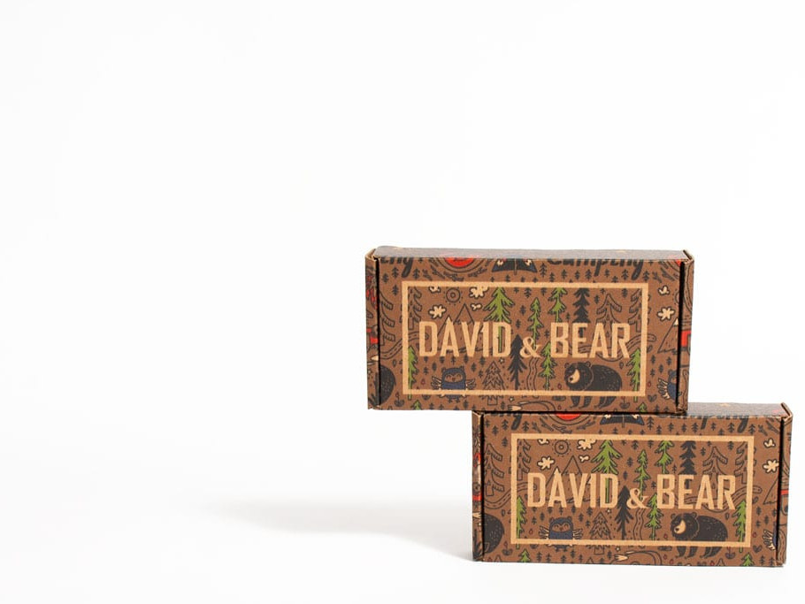 David and Bear packaging