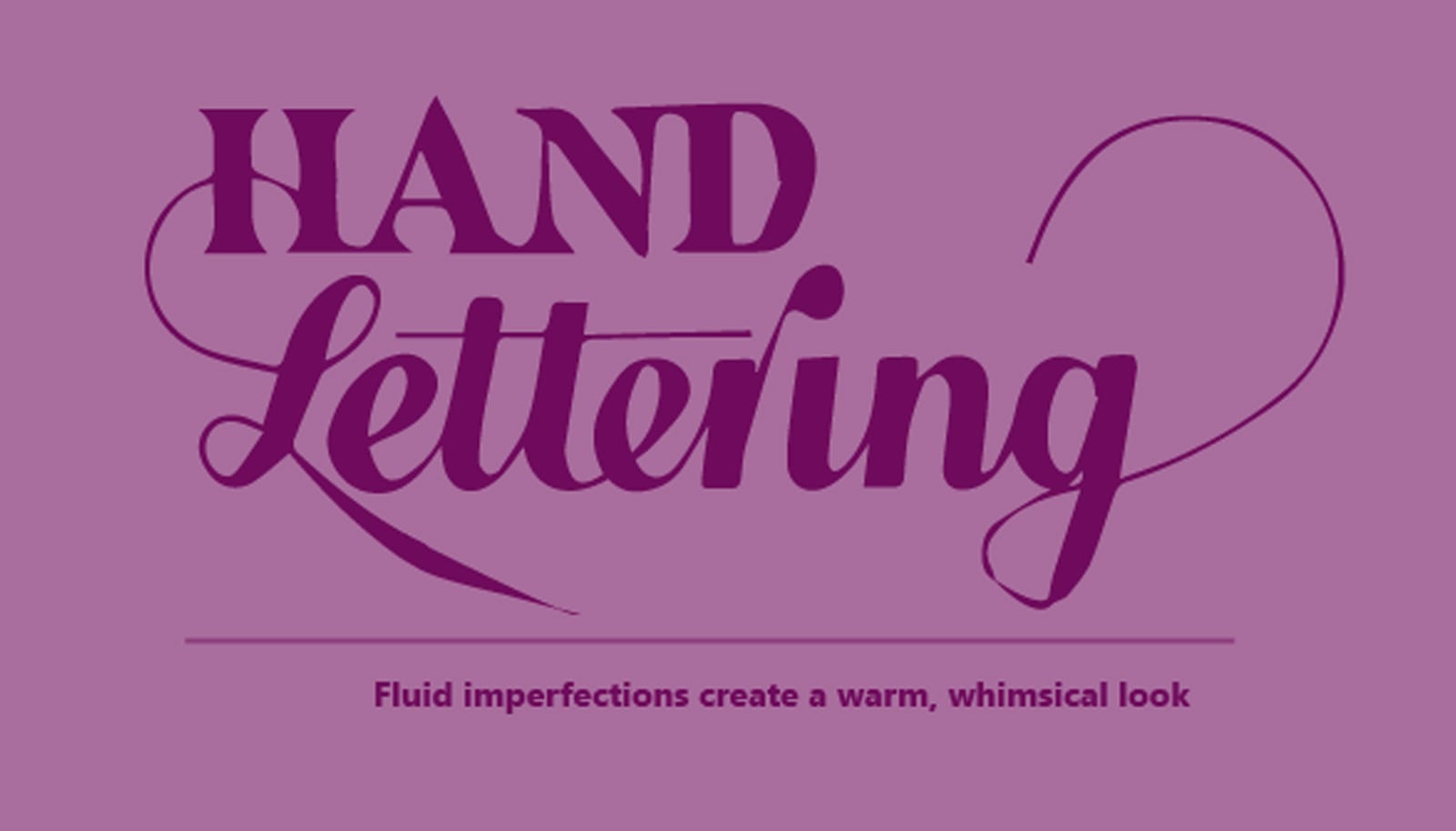 illustration of words hand lettering